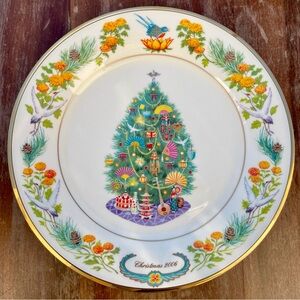 2006 Japan Lenox Christmas Trees Around the World Decorative Collectible Plate